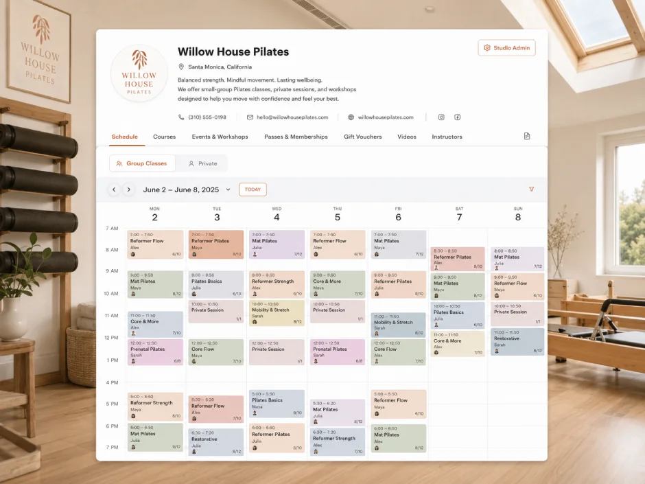 Online booking system